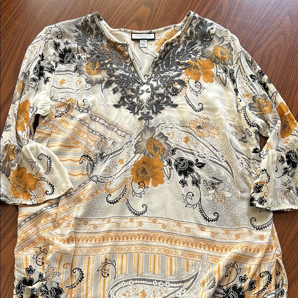 Charter Club Floral Print Top